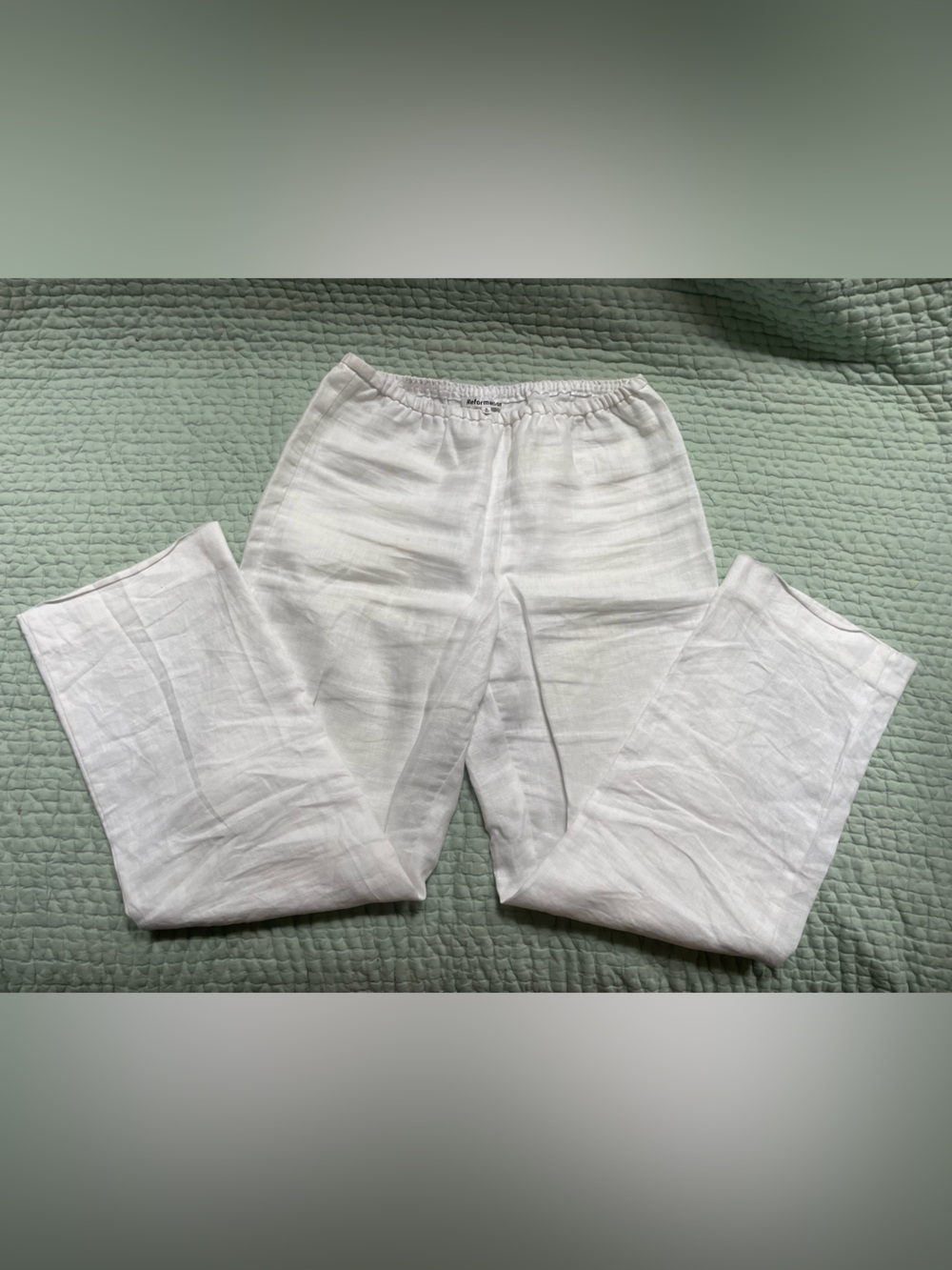 Reformation White Linen Pants NWOT